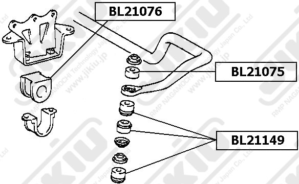 Втулка стабилизатора BL21149 * JIKIU Втулка стабилизатора BL21149 * JIKIU